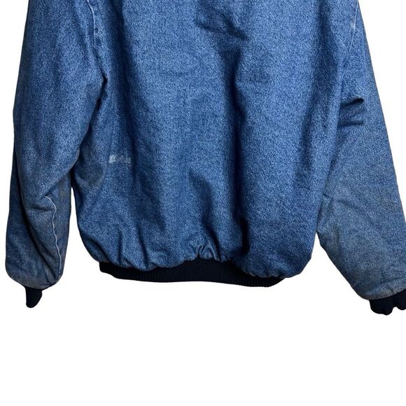 Vintage Key Denim Hooded Active Jacket Made In USA XL - Picture 7 of 9